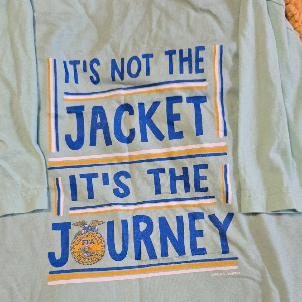 Blue and Yellow Graphic Tee